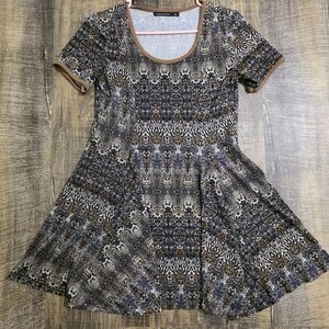 Brown and Bkack mini dress